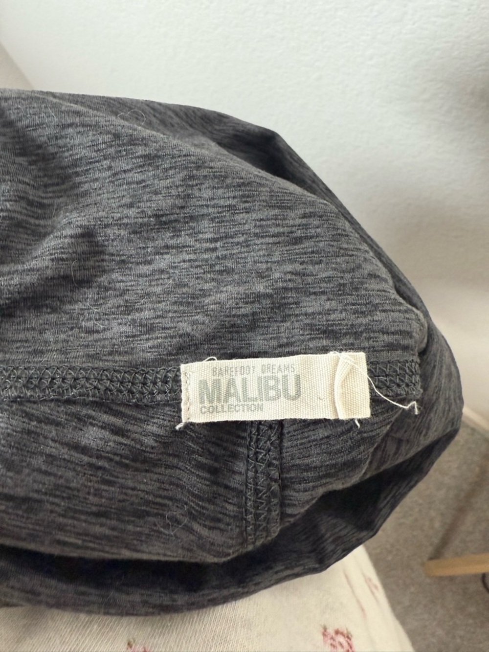 Barefoot Dreams Malibu Collection Butterchic Knit Fold Over Leggings Charcoal S - Picture 13 of 14